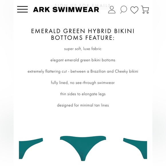 ARK Swimwear Emerald Green Bikini - Picture 5 of 6
